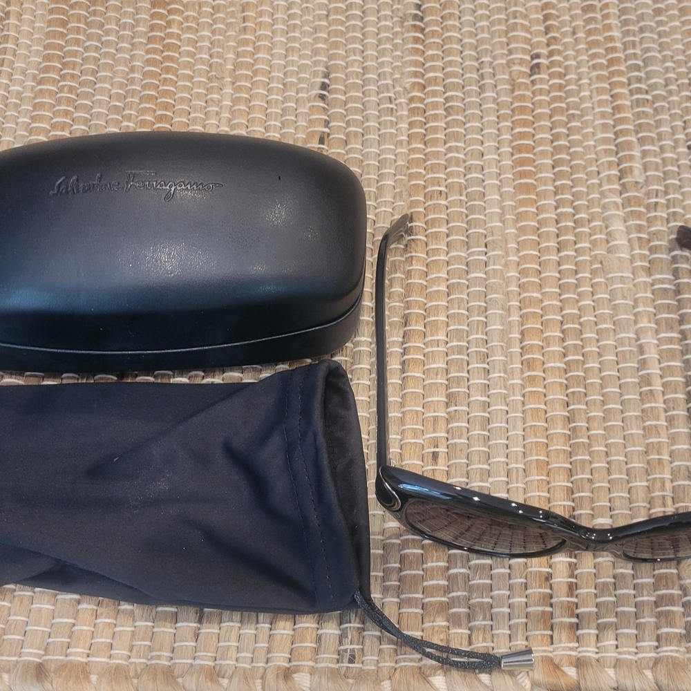 Salvatore Ferragamo Black Sunglasses Case
